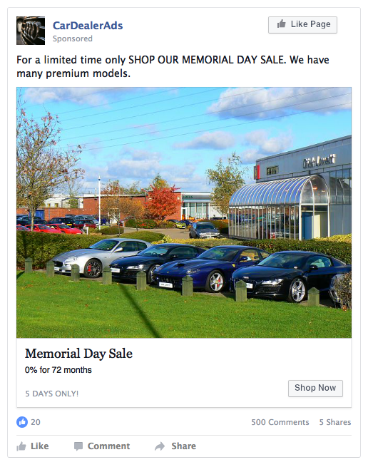 Do you own a car dealership? Are you running Facebook Ads?
