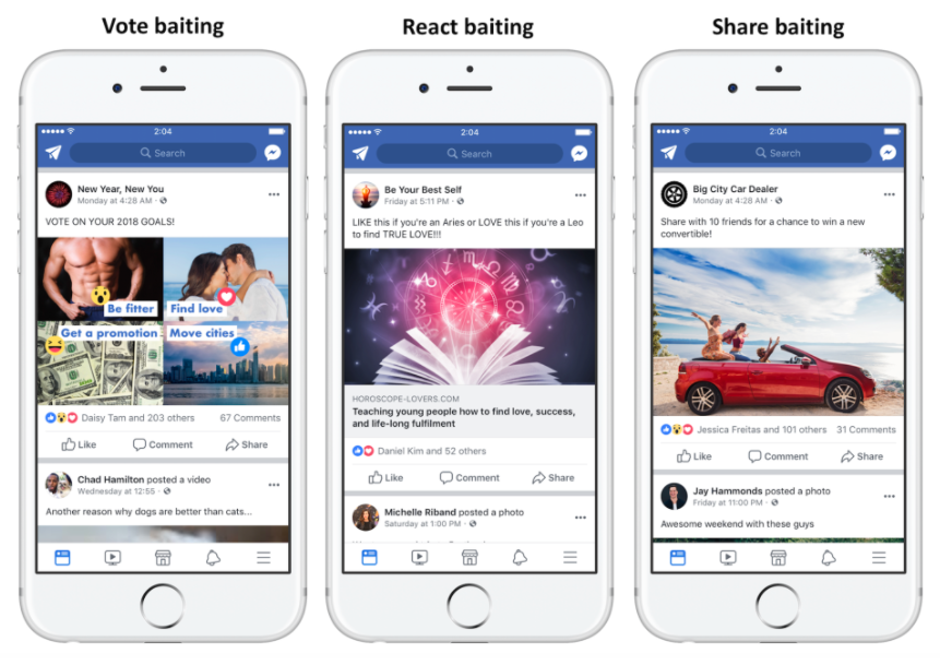 Facebook Clamps Down on Engagement Baiting